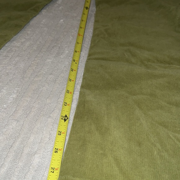 Corduroy green flared pants - Picture 5 of 7
